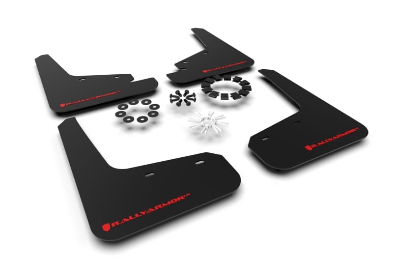 Rally Armor — Black Mud Flap/Red Logo