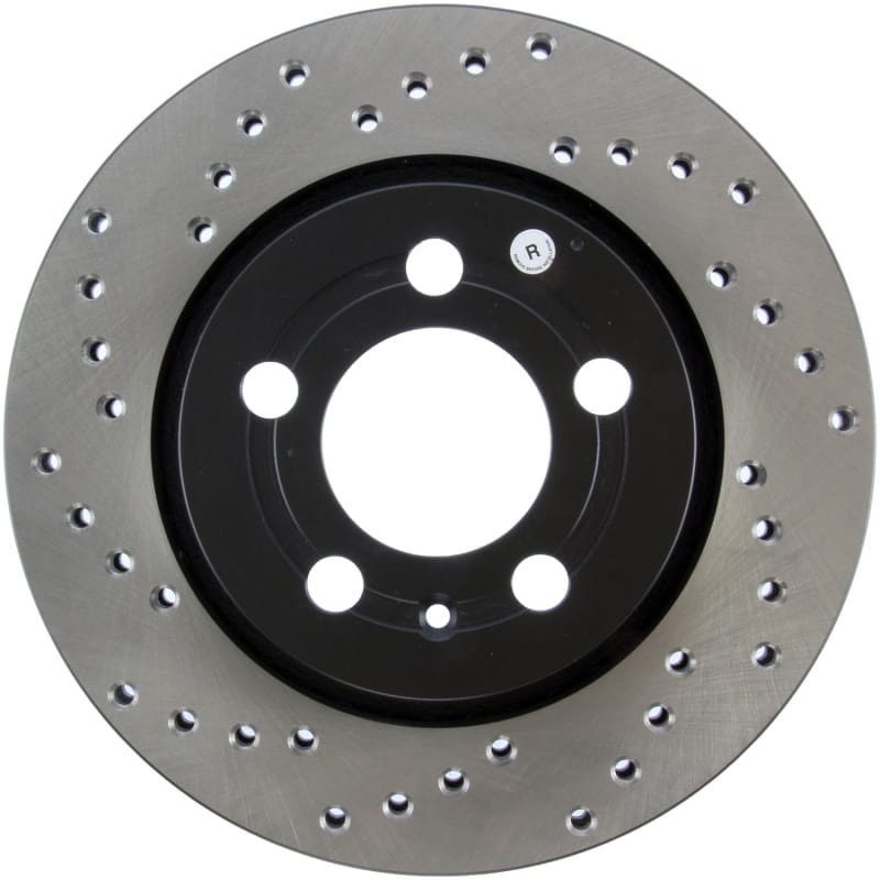 Stoptech — StopTech Sport Cross Drilled Brake Rotor; Rear Right