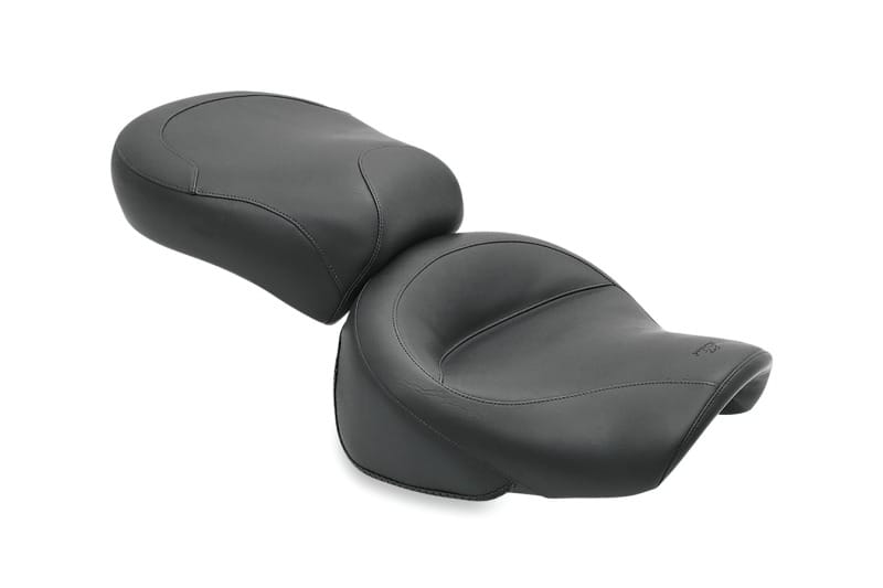 Mustang Motorcycle — Mustang 00-08 Kawasaki Vulcan 1500 Classic FI, 00-04 Nomad Fl Std Touring 2PC Seat - Black