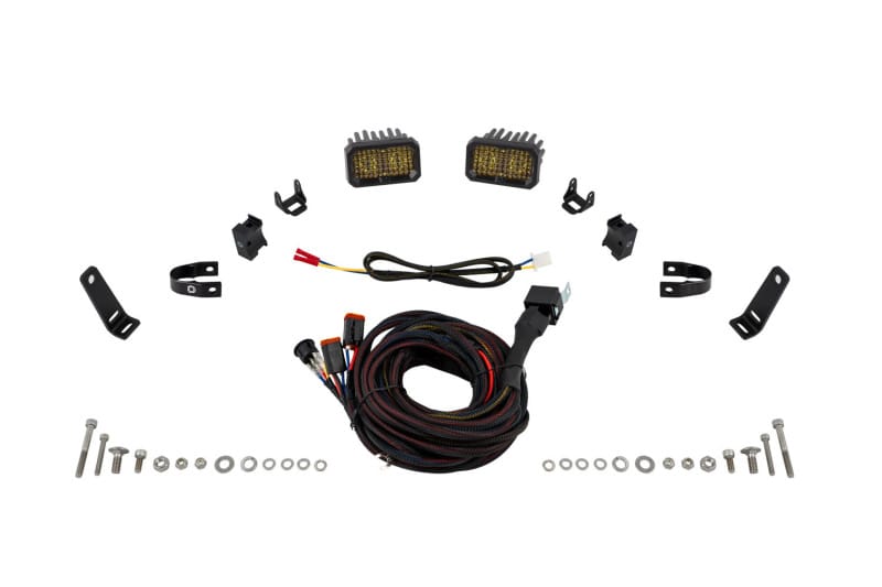 Diode Dynamics — Diode Dynamics Stage Series 1 In Roll Bar Chase Light Kit SSC2 Sport - Yellow (Pair)