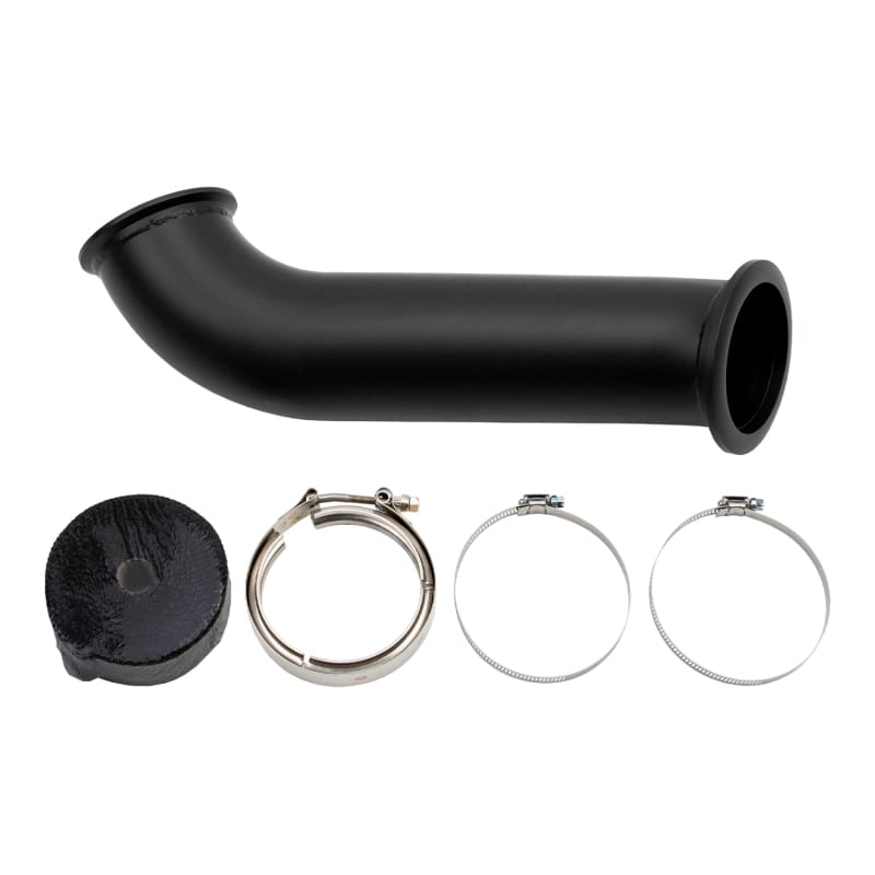 Wehrli — Down Pipe, 4in., 04.5-07 Cummins w High Mnt S400 Turbo & 2nd Gen Manifold