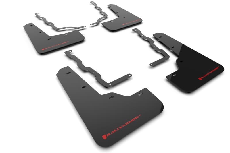 Rally Armor — Black Mud Flap/Red Logo