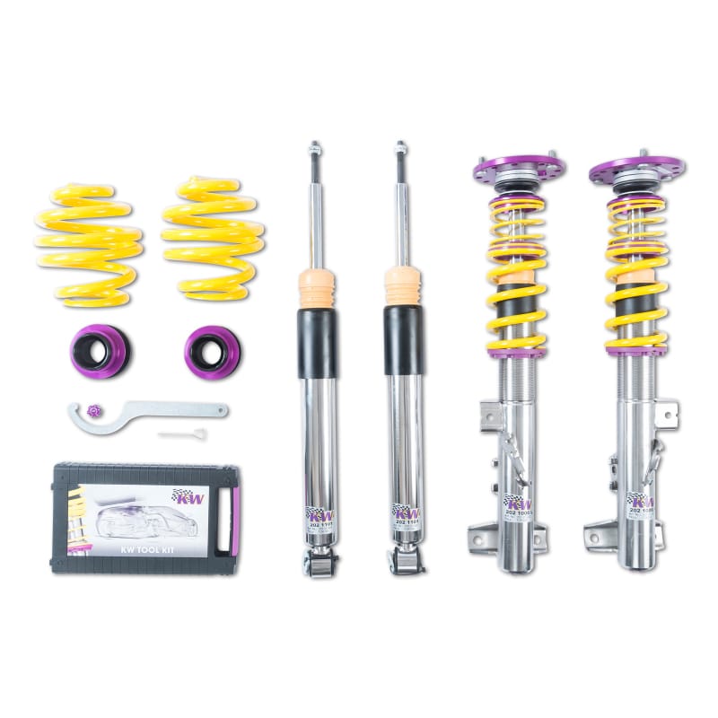 KW — Adjustable Coilovers, Aluminum Top Mounts, Independent Compression and Rebound
KW V3 CLUBSPORT KIT - 35220811