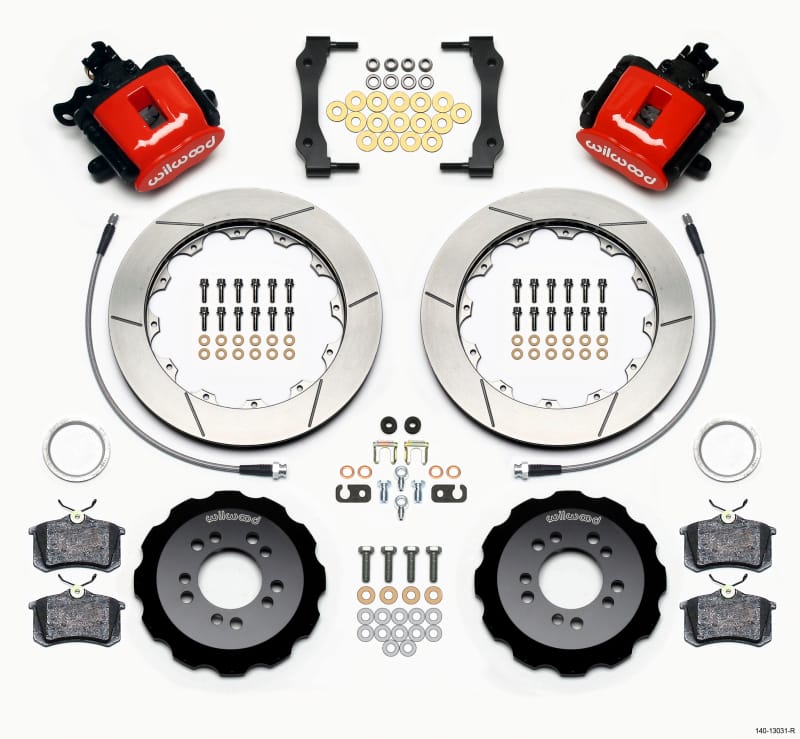 Wilwood — KIT,REAR,FORD FOCUS 2013/ST,CPB 12.88x.810 REAR MT,GT,RED,W/LINES