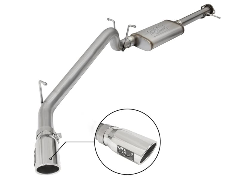aFe — MACH Force-Xp 3 IN 409 Stainless Steel Cat-Back Exhaust System w/Polished Tip