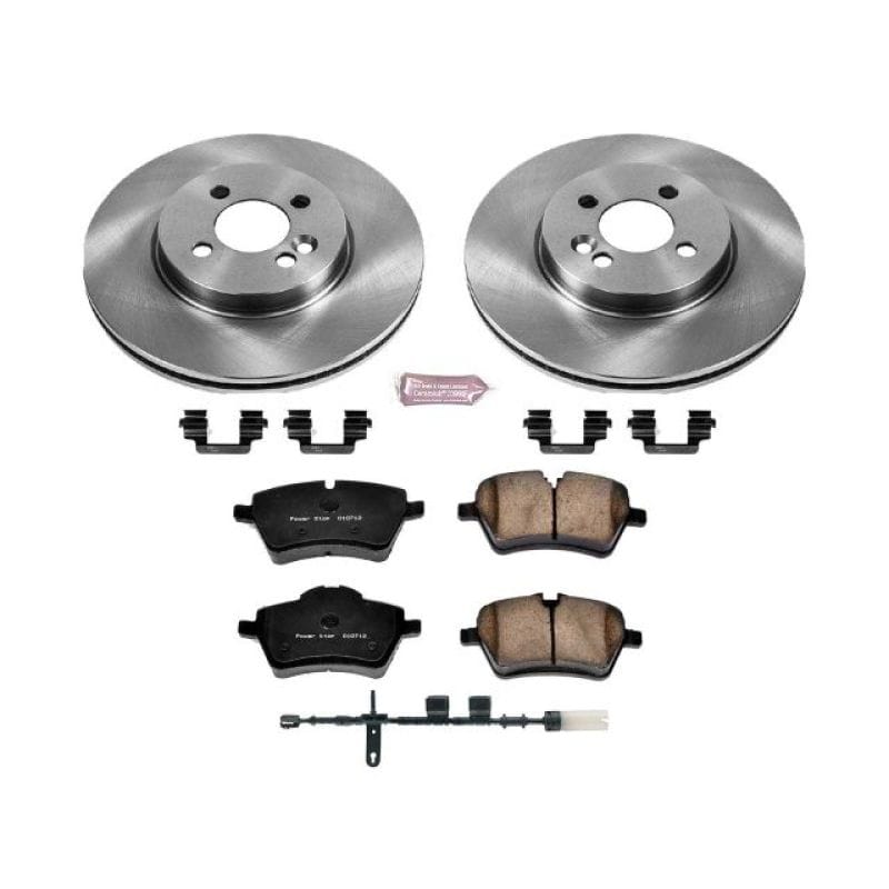 PowerStop — OE Stock Replacement Low-Dust Ceramic Brake Pad and Rotor Kit