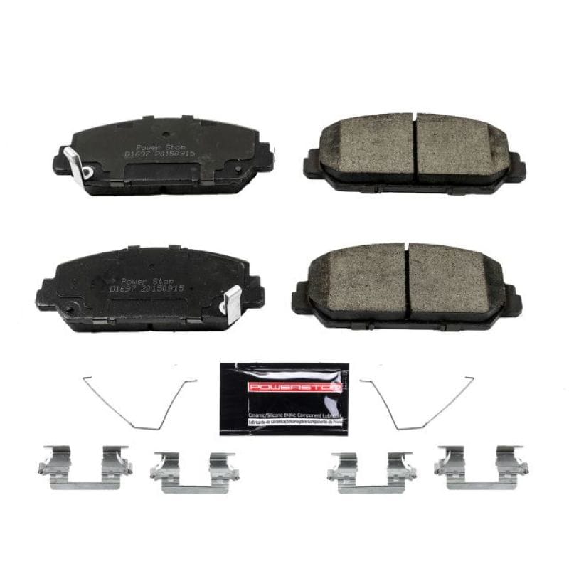 PowerStop — PowerStop - Z23 Daily Driver Carbon-Fiber Ceramic Brake Pads with Hardware Kit