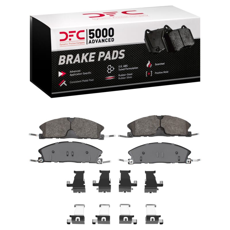 DFC — DFC 5000 Advanced Pads - Semi-Metallic and Hardware Kit