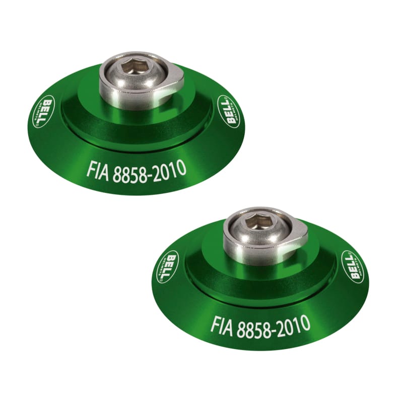 Bell — Bell HANS Clip Set Green FIA8858-2010