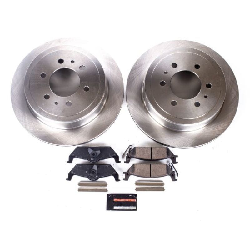 PowerStop — OE Stock Replacement Low-Dust Ceramic Brake Pad and Rotor Kit