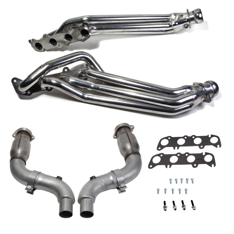BBK — 15-23 MUSTANG 5.0 1-7/8 LONG TUBE HEADERS PLUS MID PIPE (SILVER CERAMIC)
Long Tube Exhaust Header w/Catted Mid X Pipe