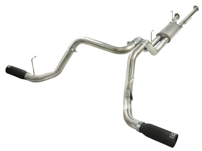 aFe — MACH Force-Xp 2-1/2 IN to 3 IN 409 Stainless Steel Cat-Back Exhaust w/ Black T