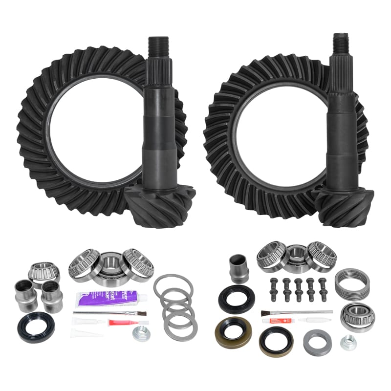 Yukon Gear & Axle — Ring & Pinion Gear Kit Package Front & Rear with Install Kits - Toyota 8.4/7.5R
Ring/Pinion Gear Kit Package Front/Rear with Install Kits-Toyota 8.4/7.5R