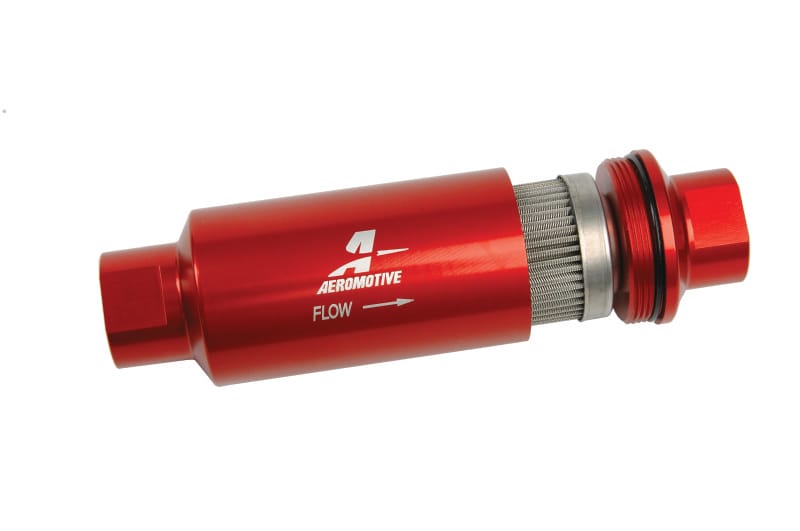 Aeromotive — 100 Micron, ORB-10 Red Fuel Filter