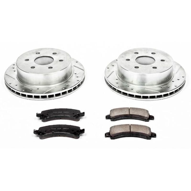 PowerStop — Z23 Daily Driver Carbon-Fiber Ceramic Brake Pad and Drilled & Slotted Rotor Kit