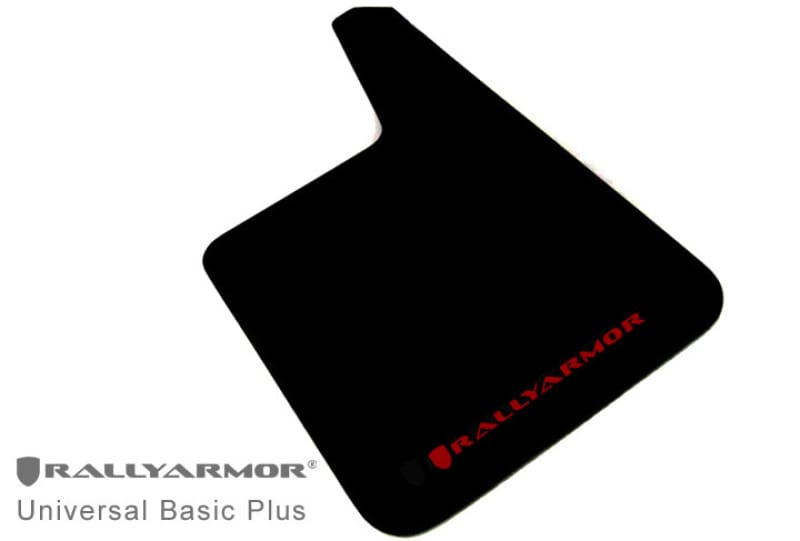 Rally Armor — Black Mud Flap/Red Logo