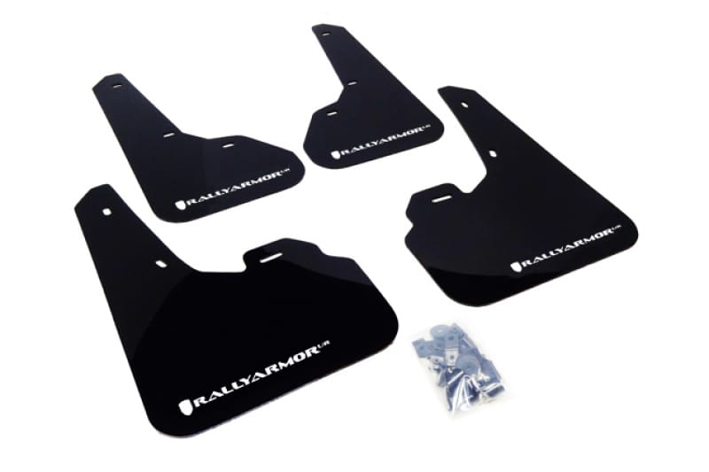 Rally Armor — Black Mud Flap/White Logo