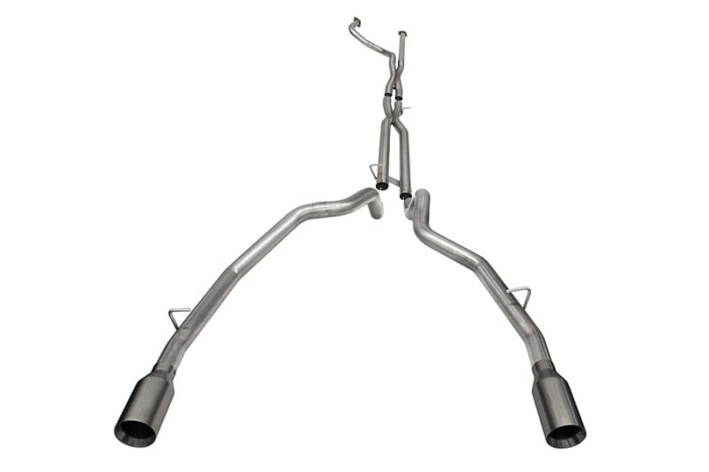 CORSA Performance — 3.0in. Dual Rear Exit Catback Exhaust System with Flat Cut 5.0in. Dual Wall Tips