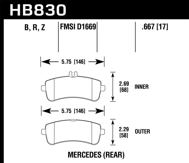 Hawk Performance — Performance Ceramic Disc Brake Pad
