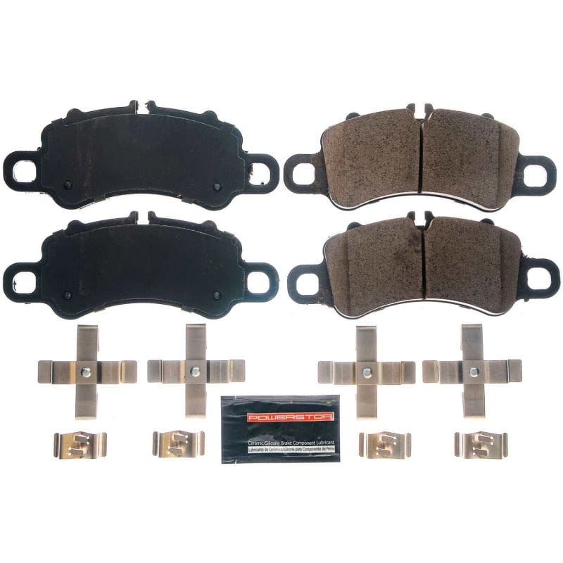 PowerStop — PowerStop - Z23 Daily Driver Carbon-Fiber Ceramic Brake Pads with Hardware Kit