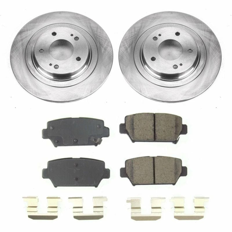 PowerStop — OE Stock Replacement Low-Dust Ceramic Brake Pad and Rotor Kit