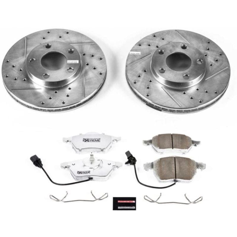 PowerStop — Z26 Street Performance Ceramic Brake Pad and Drilled & Slotted Rotor Kit