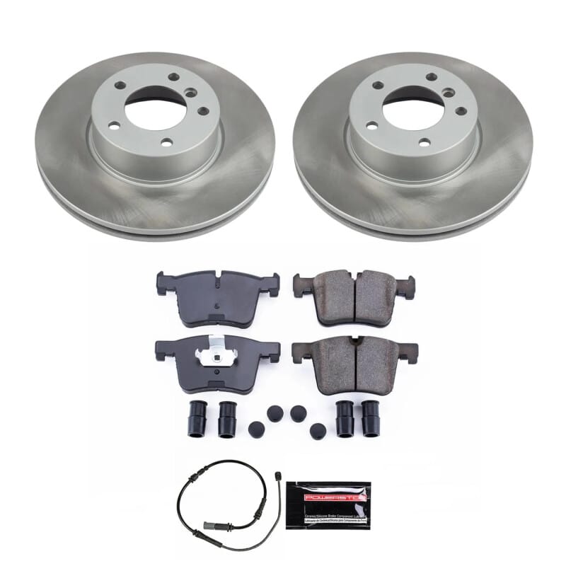 PowerStop — Semi-Coated Rotor and Low-Dust Ceramic Brake Pad Kit