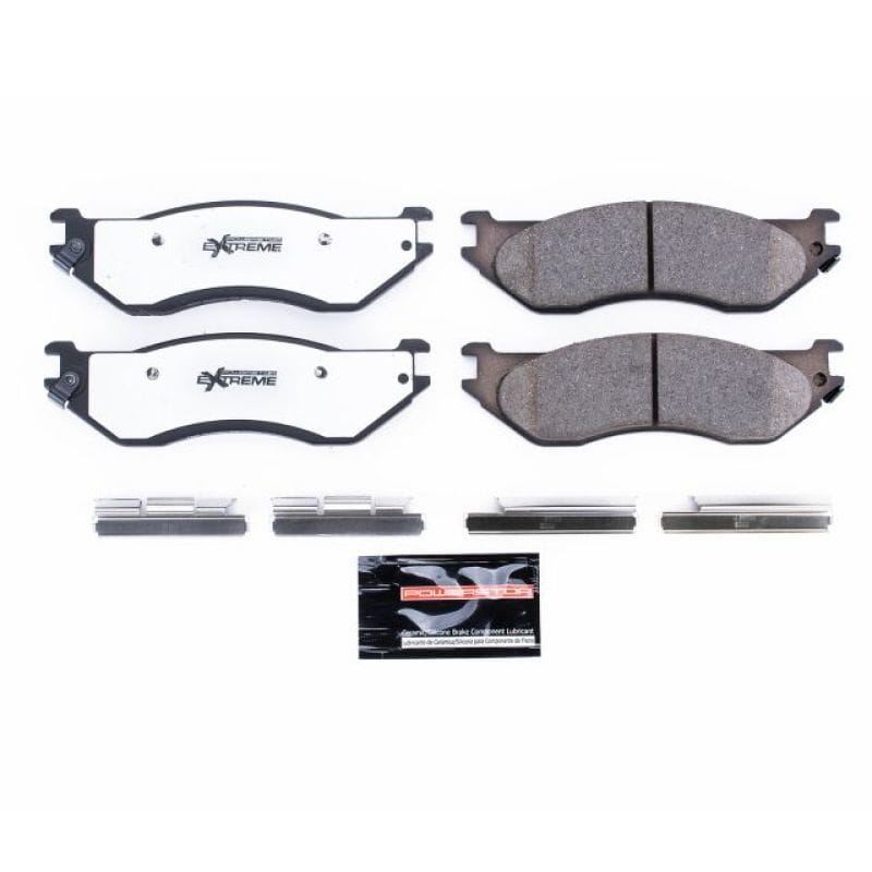 PowerStop — PowerStop - Z36 Truck and SUV Carbon-Fiber Ceramic Brake Pads with Hardware Kit