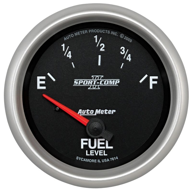 AutoMeter — GAUGE, FUEL LEVEL, 2 5/8" , 0OE TO 90OF, ELEC, SPORT-COMP II