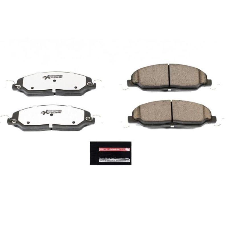 PowerStop — PowerStop - Z26 Performance Carbon-Fiber Ceramic Brake Pads with Hardware Kit