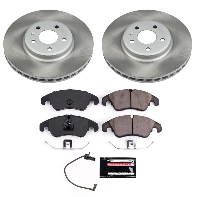 PowerStop — Semi-Coated Rotor and Low-Dust Ceramic Brake Pad Kit