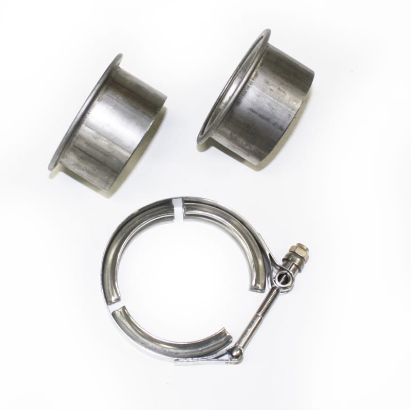 JBA — 2.5" Stainless Steel V-Band clamp and flanges