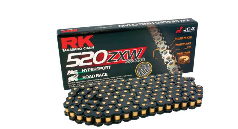 RK Chain — RK Chain BL520ZXW-100L XW-Ring - Black Scale