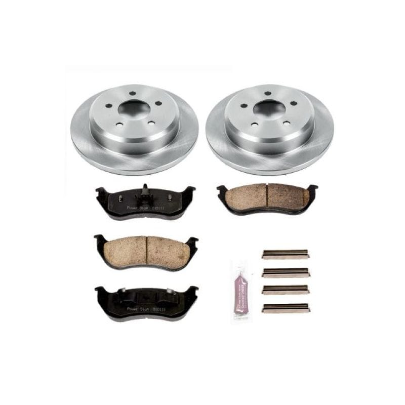 PowerStop — OE Stock Replacement Low-Dust Ceramic Brake Pad and Rotor Kit