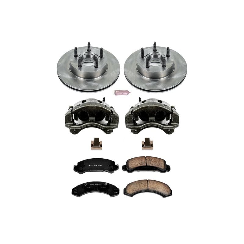 PowerStop — OE Stock Replacement Low-Dust Ceramic Brake Pad, Rotor and Caliper Kit