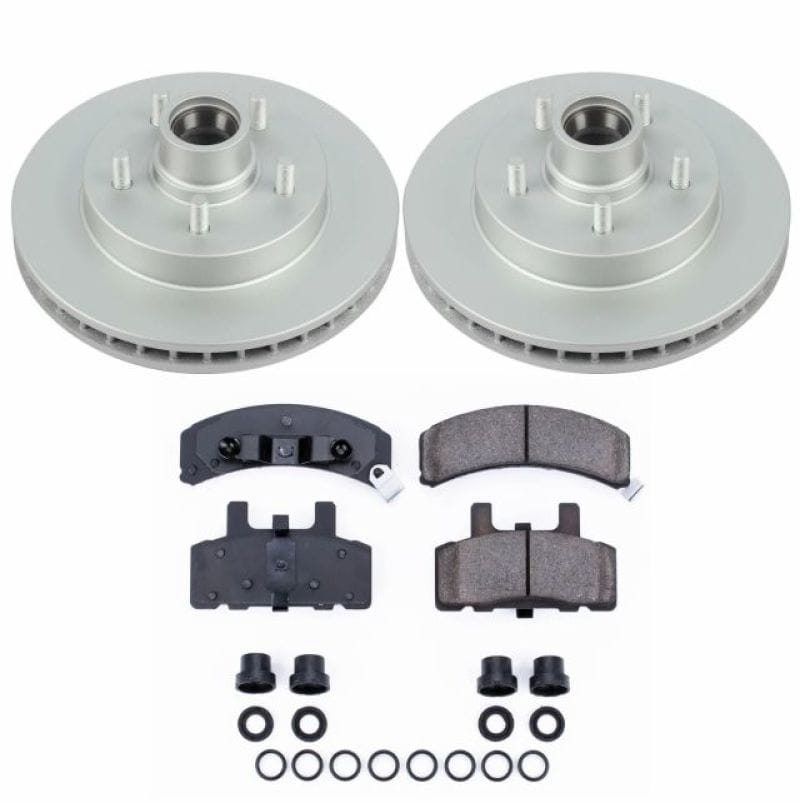 PowerStop — Genuine Geomet Coated Rotor and Low-Dust Ceramic Brake Pad Kit