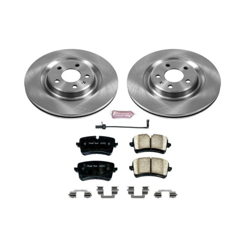 PowerStop — OE Stock Replacement Low-Dust Ceramic Brake Pad and Rotor Kit