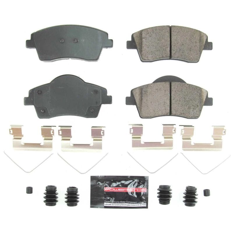PowerStop — PowerStop - Z23 Daily Driver Carbon-Fiber Ceramic Brake Pads with Hardware Kit