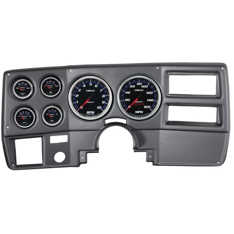 AutoMeter — GAUGE KIT, 6 PC, CHEVY TRUCK/SUBURBAN 73-83, RPM/MPH/FUEL/OILP/WTMP/VOLT, COBALT