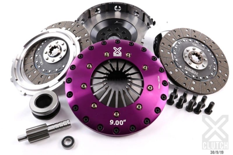 XCLUTCH — Clutch Kit Inc Chromoly Flywheel; 9" Twin Solid Organic Clutch Discs