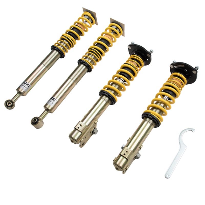 ST Suspensions — Height Adjustable Coilovers with Aluminum Top Mounts and Adjustable Damping
