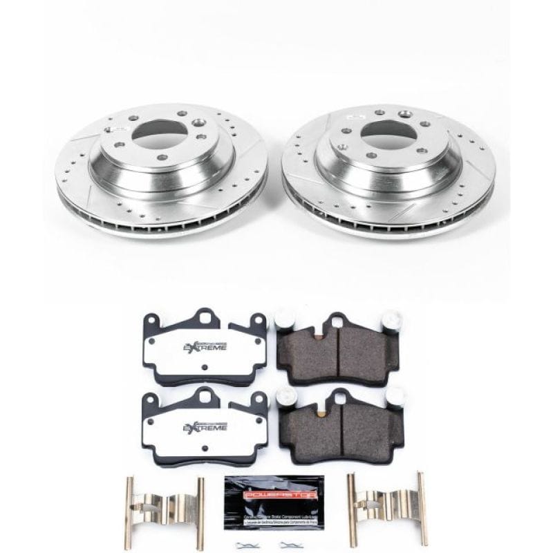 PowerStop — Z26 Street Performance Ceramic Brake Pad and Drilled & Slotted Rotor Kit