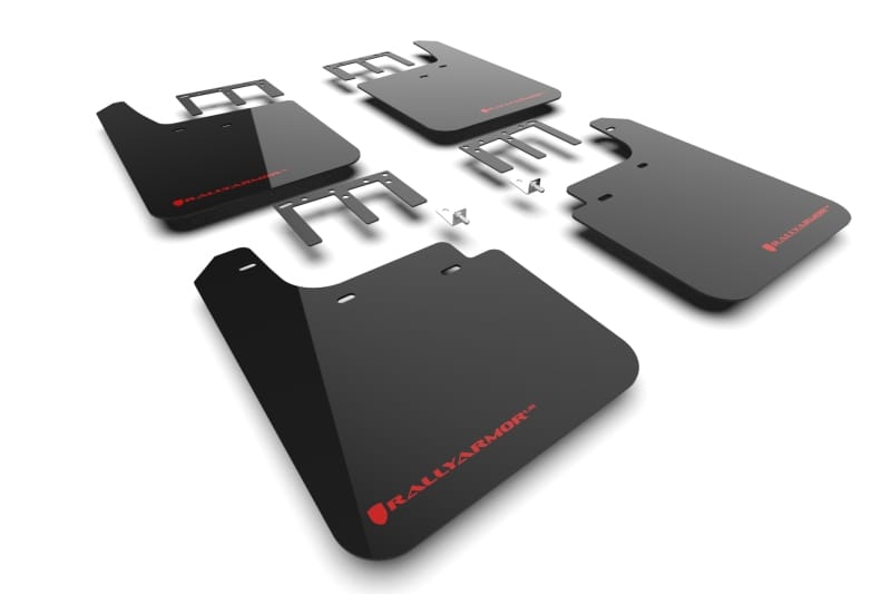 Rally Armor — Black Mud Flap/Red Logo