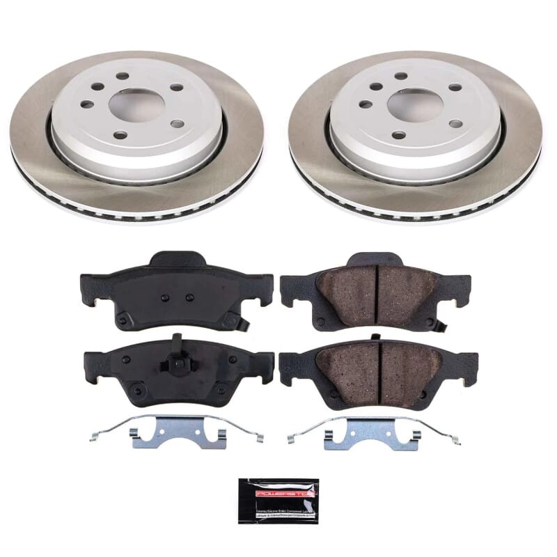 PowerStop — Semi-Coated Rotor and Low-Dust Ceramic Brake Pad Kit