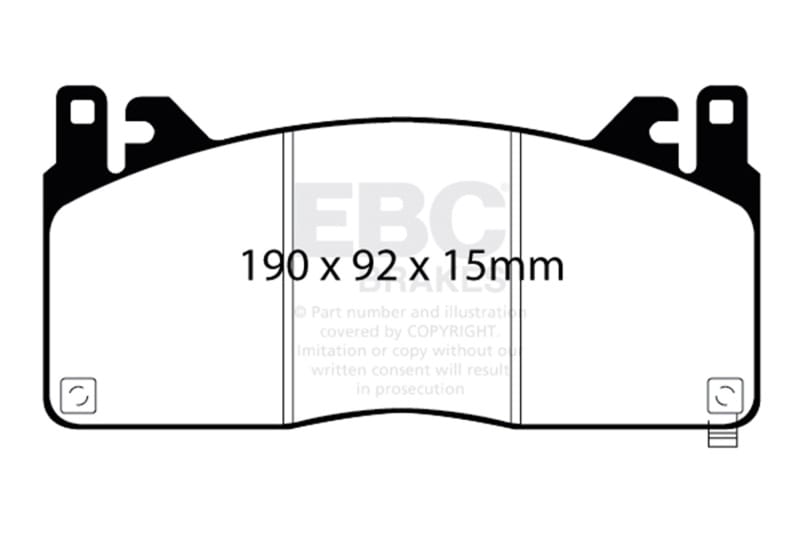 EBC — Redstuff Ceramic Low Dust Brake Pads