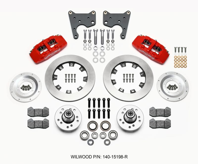 Wilwood — KIT,FRONT,MOPAR,C-BODY,DRUM,DP6,12.19 ROTOR,RED