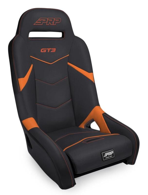 PRP Seats — PRP GT3 Suspension Seat - Black/Orange