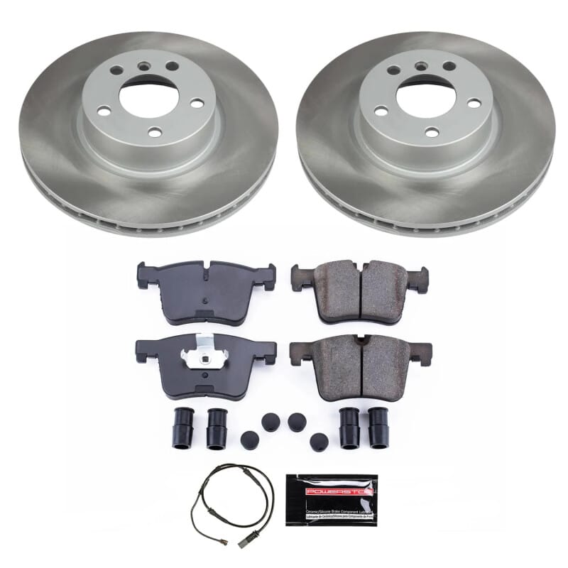PowerStop — Semi-Coated Rotor and Low-Dust Ceramic Brake Pad Kit