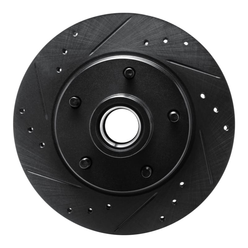 R1 Concepts — R1 Concepts Brake Rotor Drilled and Slotted Black