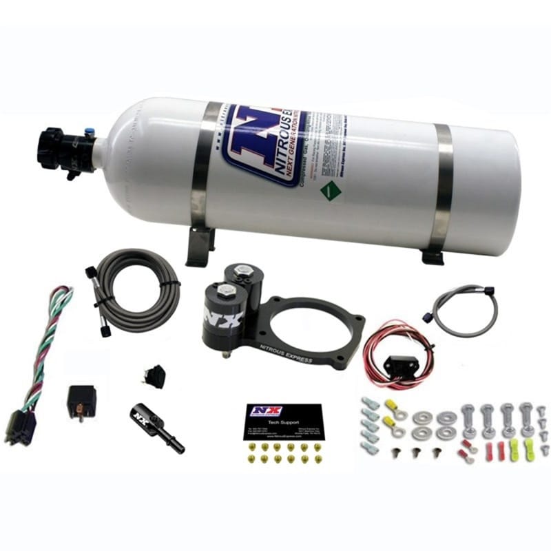 Nitrous Express — Dodge Hellcat Nitrous Plate System w/ 15lb bottle
Nitrous Oxide Injection System Kit